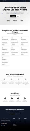 Website Auditor homepage interface - marketing tool review