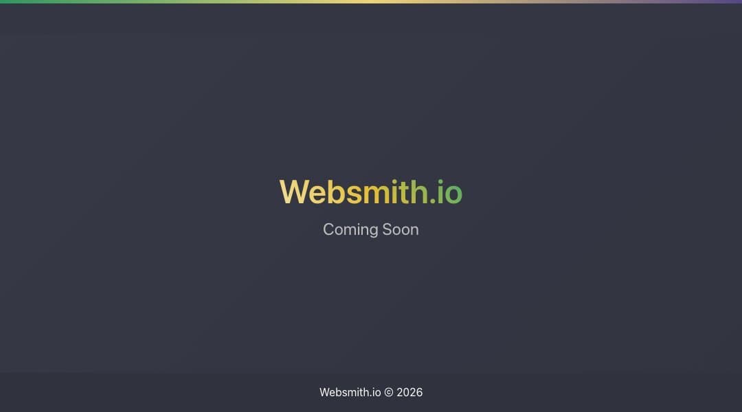 Websmith homepage interface - marketing tool review
