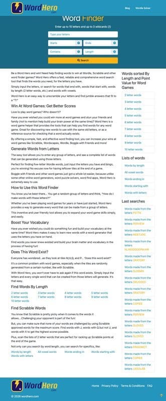 Wordhero homepage interface - marketing tool review
