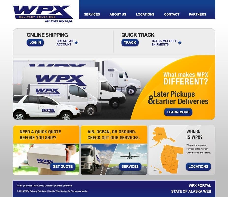 Wpx homepage interface - marketing tool review