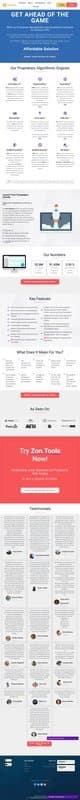 Zon Tools homepage interface - marketing tool review